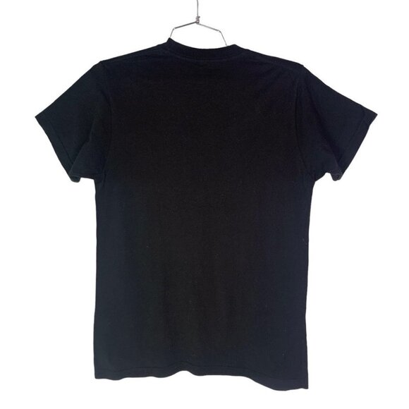 FRIENDS BLACK T SHIRT CASUAL  TOP 100% COTTON MADE IN MEXICO WOMEN SIZE SMALL - Picture 3 of 3